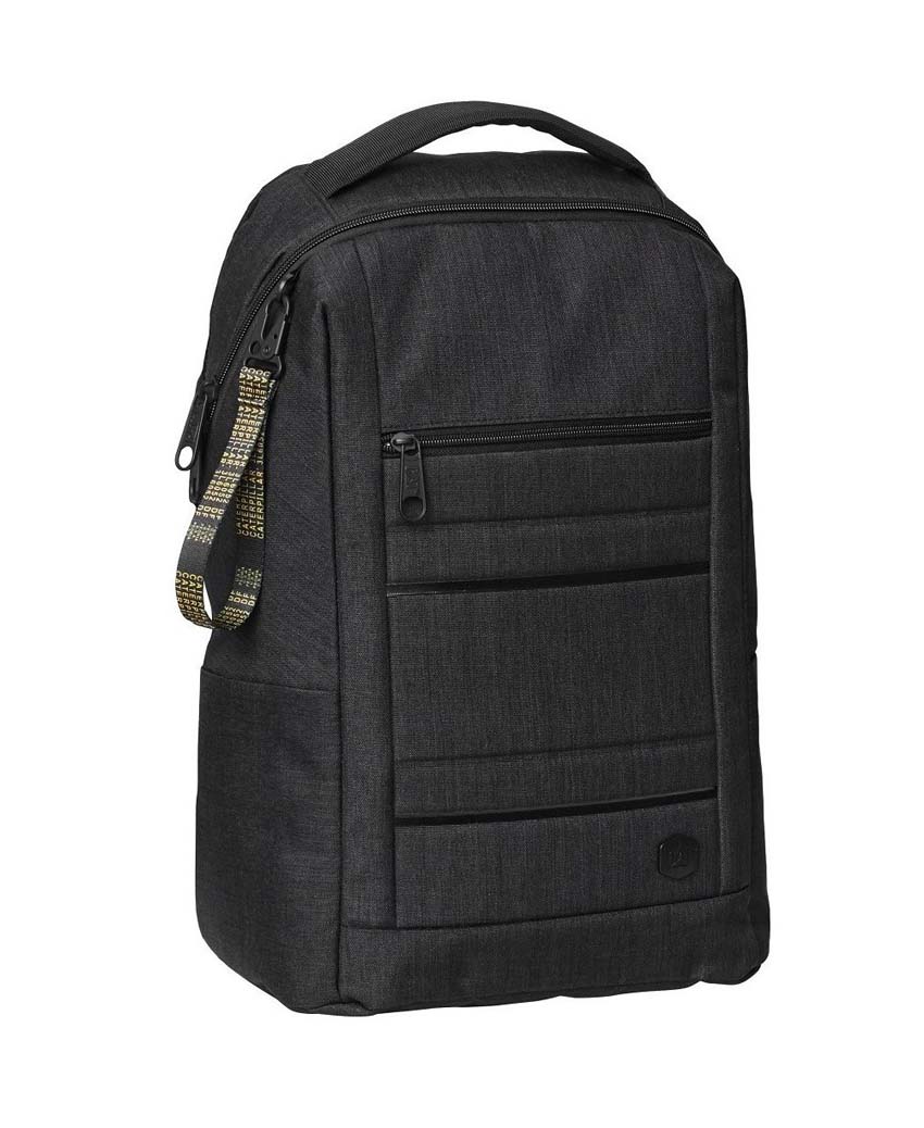 BAG CAT HOLT LPTP BKPK 2 TONE BLK OS
