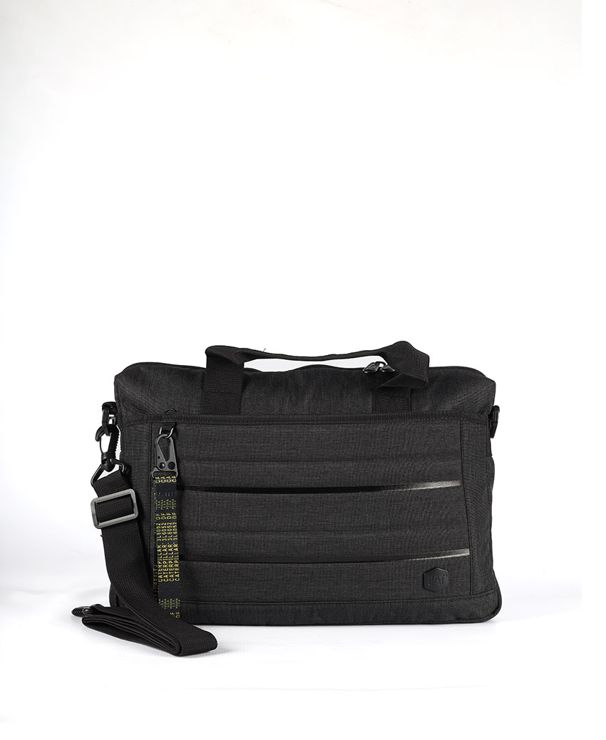 BAG CAT B. HOLT SLIM BRIEFCASE TWO-TONE BLACK OS
