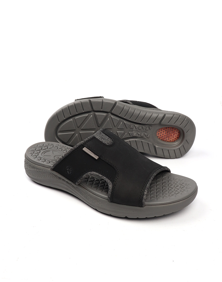 SHOES H.P ACTIVATE SLIDE BOLD BLACK NUBUCK - الصورة 2