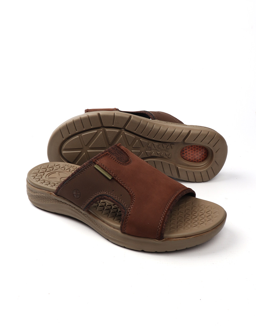 SHOES H.P ACTIVATE SLIDE DEEP BROWN NUBUCK - الصورة 2