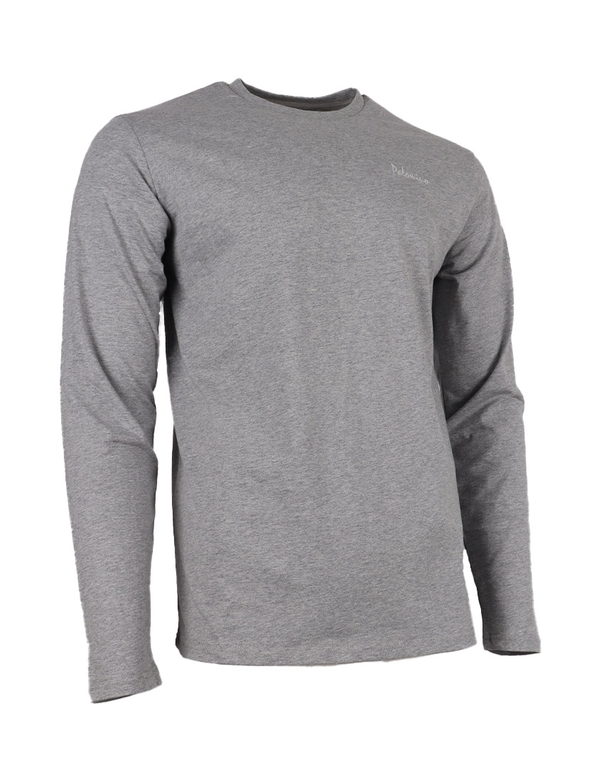 LONG SLEEVE SHEEN GREY MELLANGE