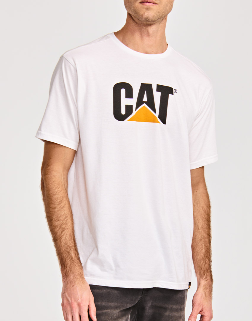 CAT LOGO TEE SURF THE WEB WT - الصورة 2